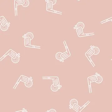 Golf game line seamless pattern Stock Illustration