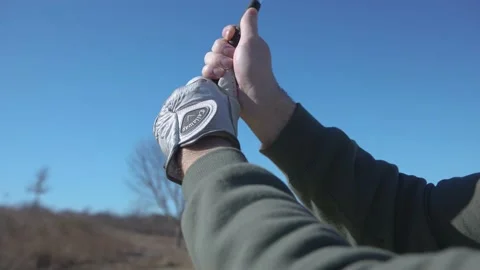 Golf glove swing Stock Footage 170527441