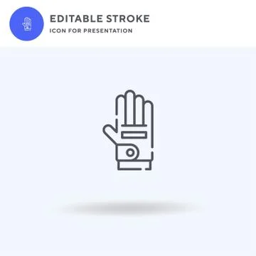 Golf Gloves icon vector, filled flat sign, solid pictogram isolated on white Stock Illustration