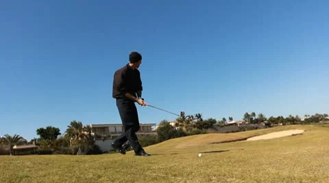 Golf golfer win winner boss competition pleasure relaxing weekend joy Vídeo Stock 10732078