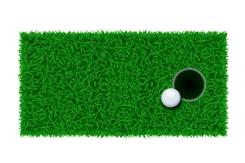 Golf green grass Stock Illustration