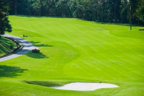Golf greens Foto stock