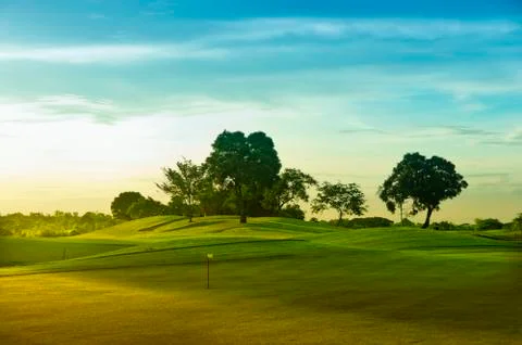 Golf greens Stock Photos