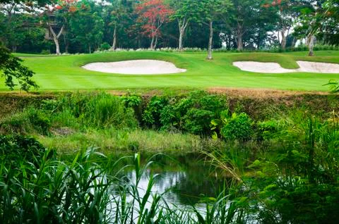 Golf greens Stock-Fotos