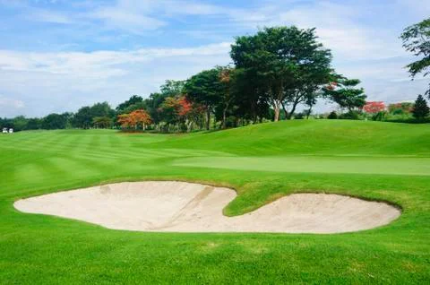 Golf greens Stock Photos