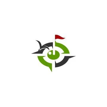 Golf Guide Education solution illustration Template Isolated 스톡 일러스트