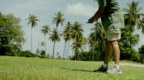 Golf hit to the green 動画素材 12139824