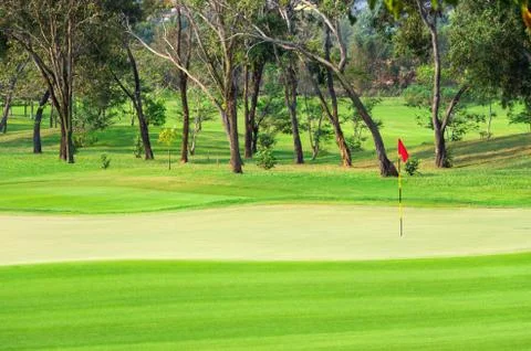 Golf hole 스톡 사진