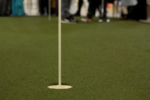 Golf hole for targeting Stock Photos