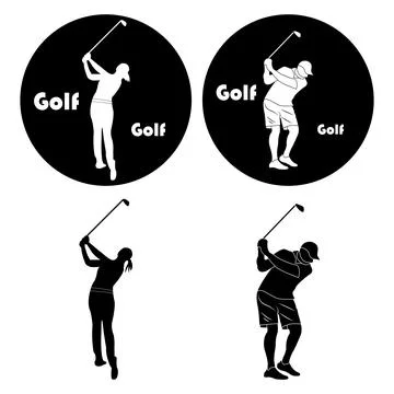 Golf icon design Stock Illustration