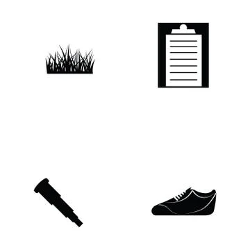 Golf icon set Illustrazione stock