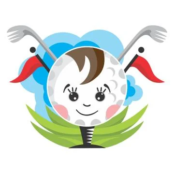 Golf illustration Stock Illustration