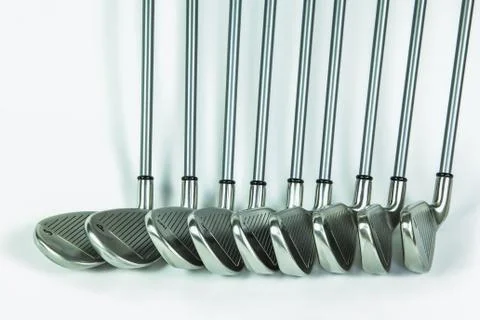 Golf iron isolated on white background Foto stock