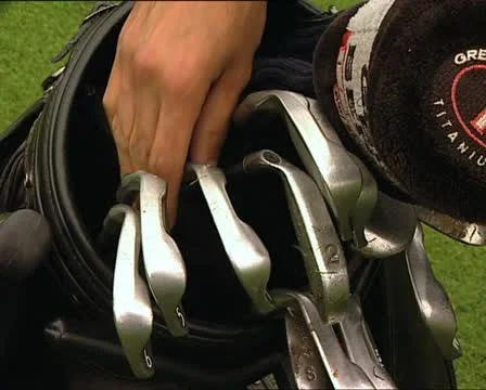 GOLF iron picked by hand 動画素材 12755529