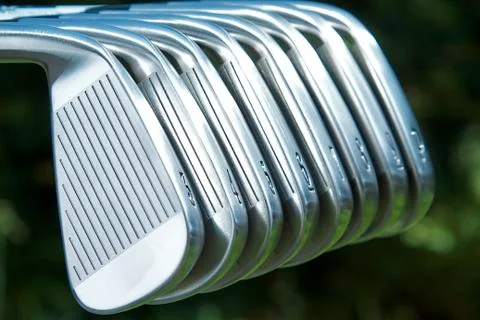 Golf irons Stock Photos