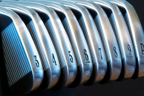 Golf irons Stock Photos