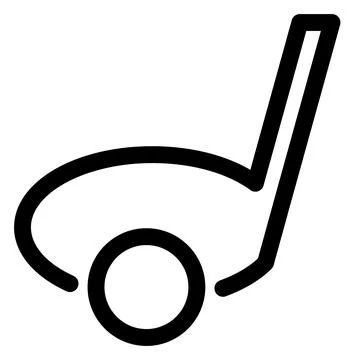 Golf line icon vector illustration isolated on white background イラスト素材