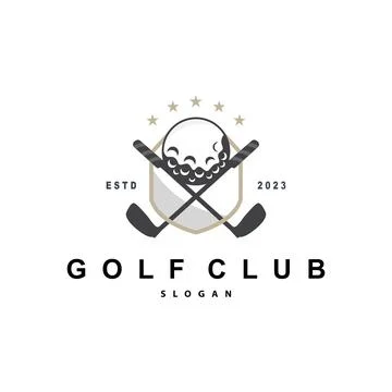 Golf icon. golf clubs or sticks with ball. Vector illustration