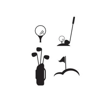 Golf logo design template Stock Illustration