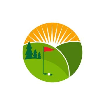Golf Logo Template vector illustration Stock Illustration