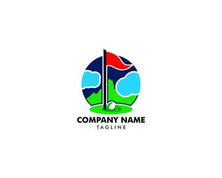 Golf Logo Template vector illustration icon design Stock Illustration