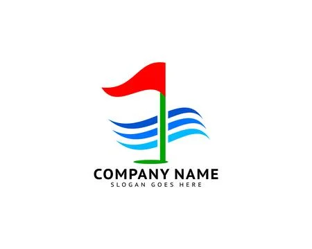 Golf Logo Template Vector Illustration Icon Design Stock Illustration