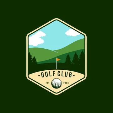 Golf logo vector template design Stock Illustration