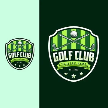 Golf logo vector template design Illustrazione stock