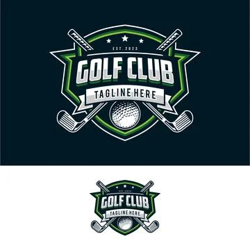Golf logo vector template design Illustrazione stock