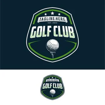Golf logo vector template design Illustrazione stock