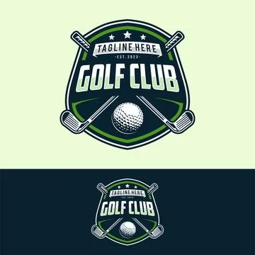 Golf logo vector template design Illustrazione stock