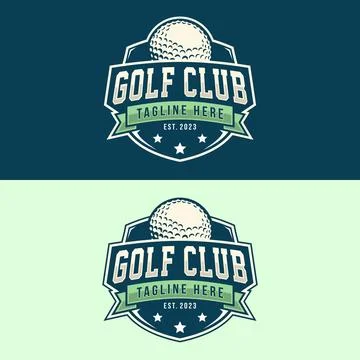 Golf logo vector template design Stock Illustration