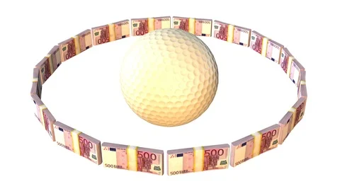 Golf money loop Stock Footage 85961700