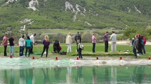 Golf picnic Stock Footage 62648276