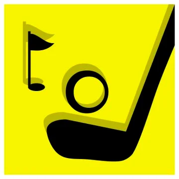 Golf pictogram Stock Illustration