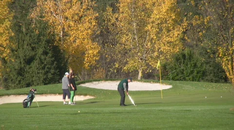 Golf play Stock Footage 590758