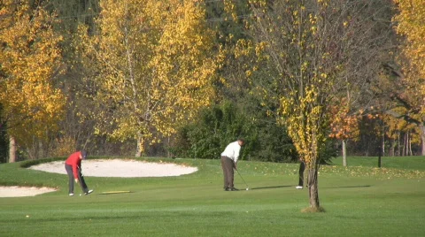 Golf play Stock Footage 591437