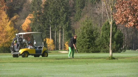 Golf play Stock Footage 593804