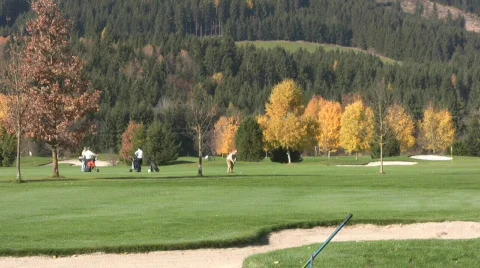 Golf play Stock Footage 594670