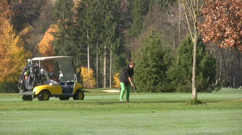 Golf play Stock Footage 608273