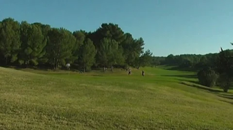 Golf play Stock Footage 8760537