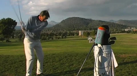 Golf play Stock Footage 8760847