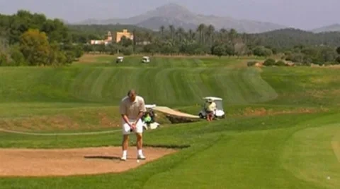 Golf play Stock Footage 8762744