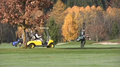 Golf play Stock Footage 8763564