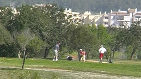 Golf play Stock Footage 8776537