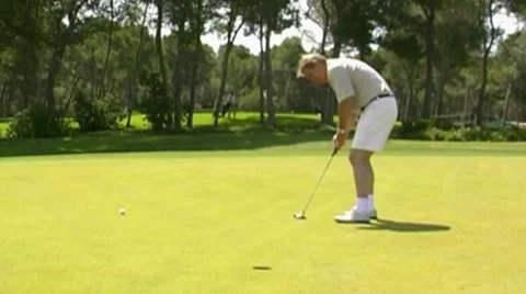 Golf play Stock Footage 8776676