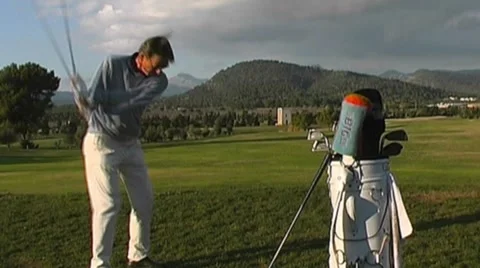 Golf play Stock Footage 8776749