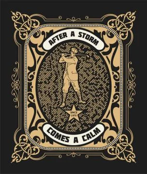 Golf player card Stock Illustration