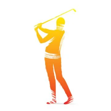 Golf player design vector Stock Illustration