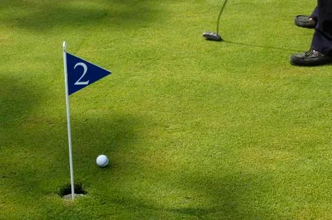 Golf player detail 스톡 사진